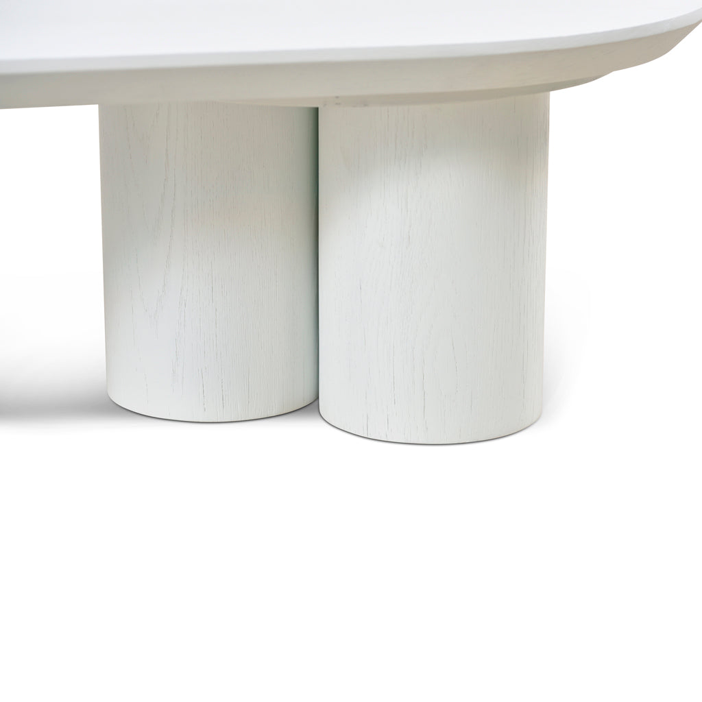 1.3m Venezia Coffee Table - Full White