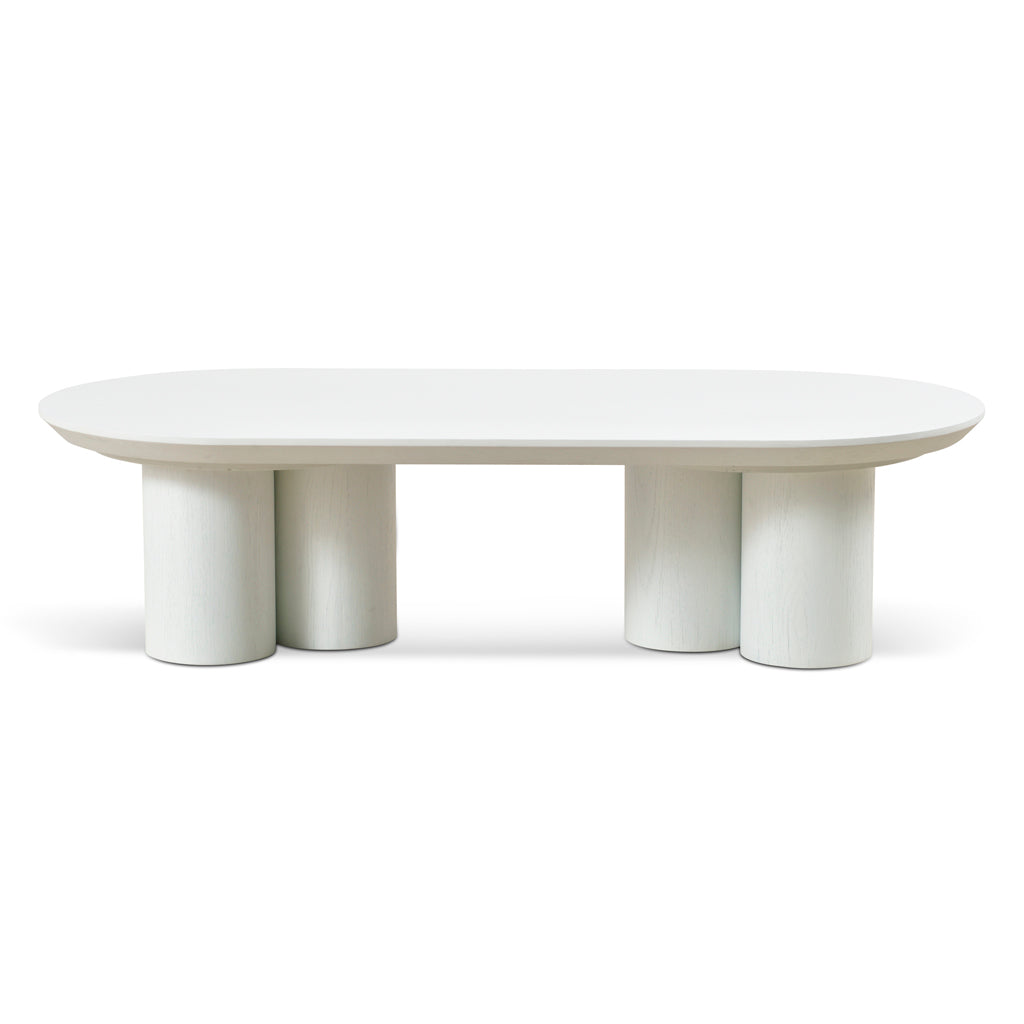 1.3m Venezia Coffee Table - Full White