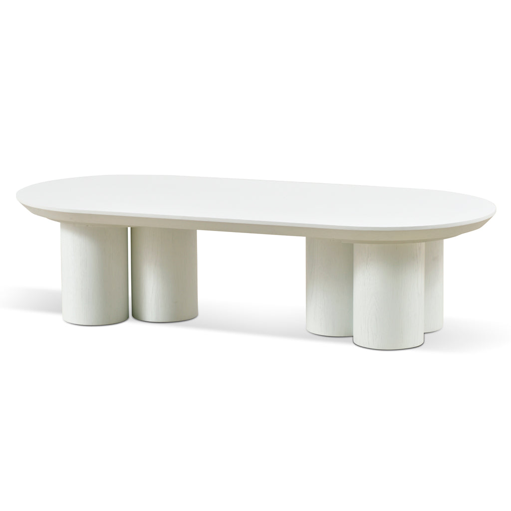 1.3m Venezia Coffee Table - Full White