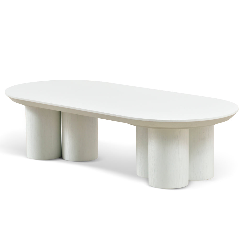 1.3m Venezia Coffee Table - Full White