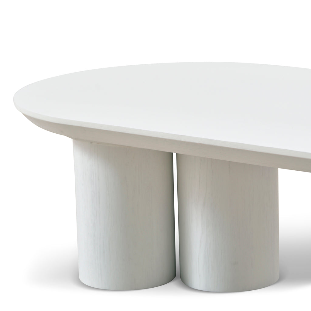 1.3m Venezia Coffee Table - Full White
