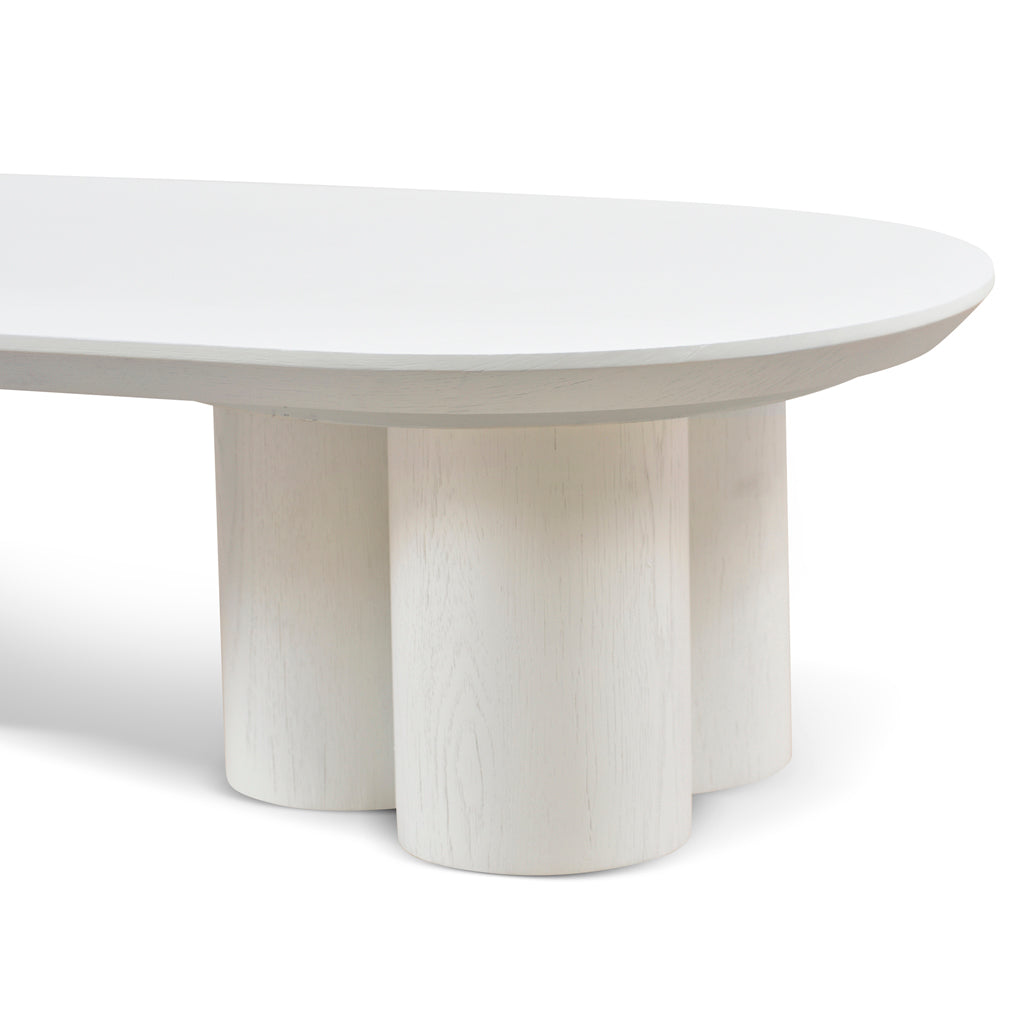 1.3m Venezia Coffee Table - Full White