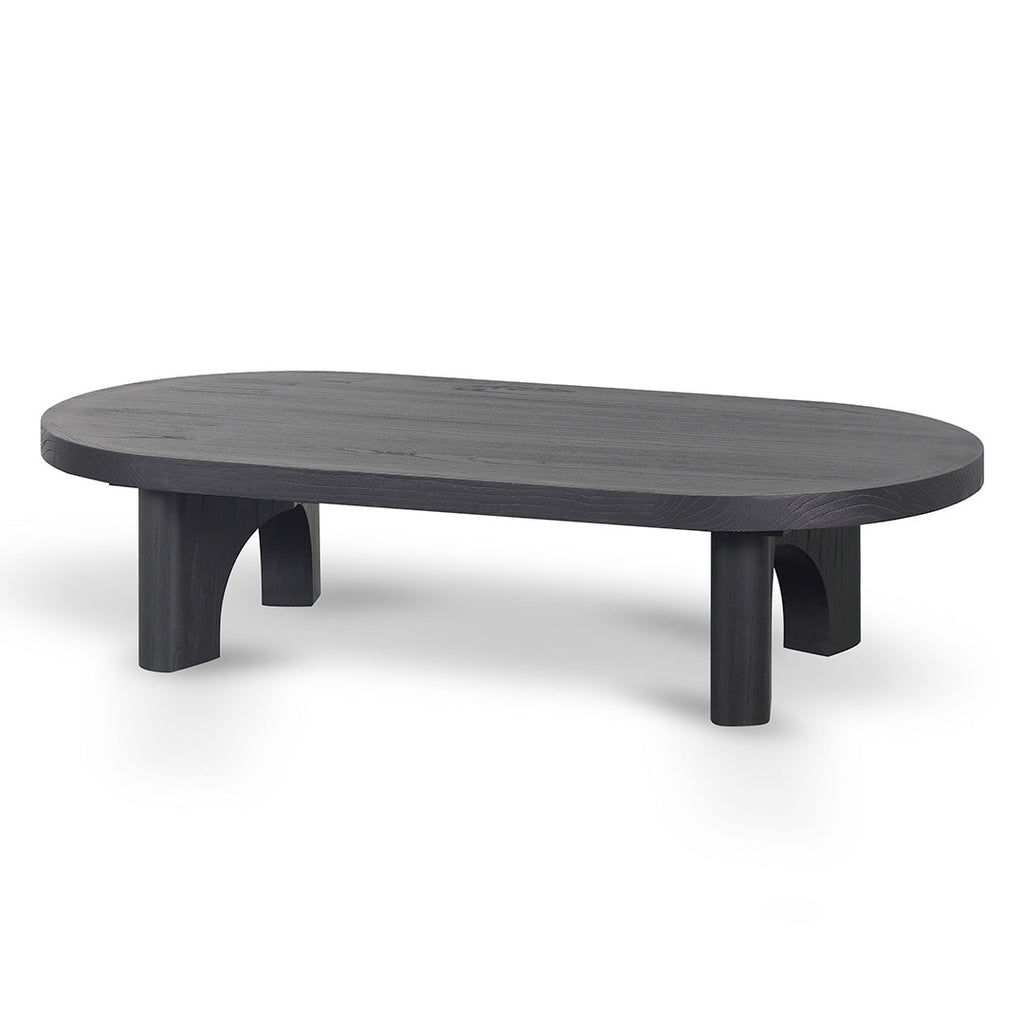 140cm Venezia Coffee Table - Full Black