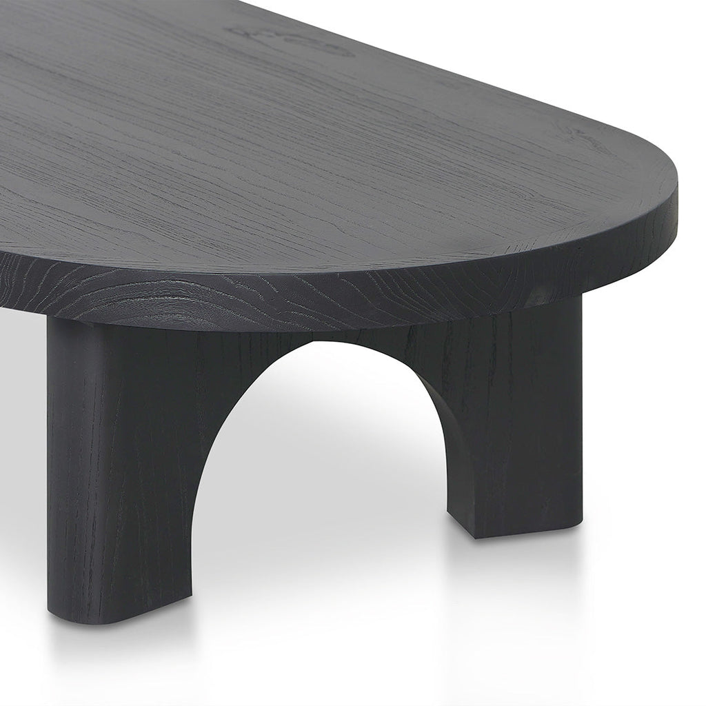 140cm Venezia Coffee Table - Full Black