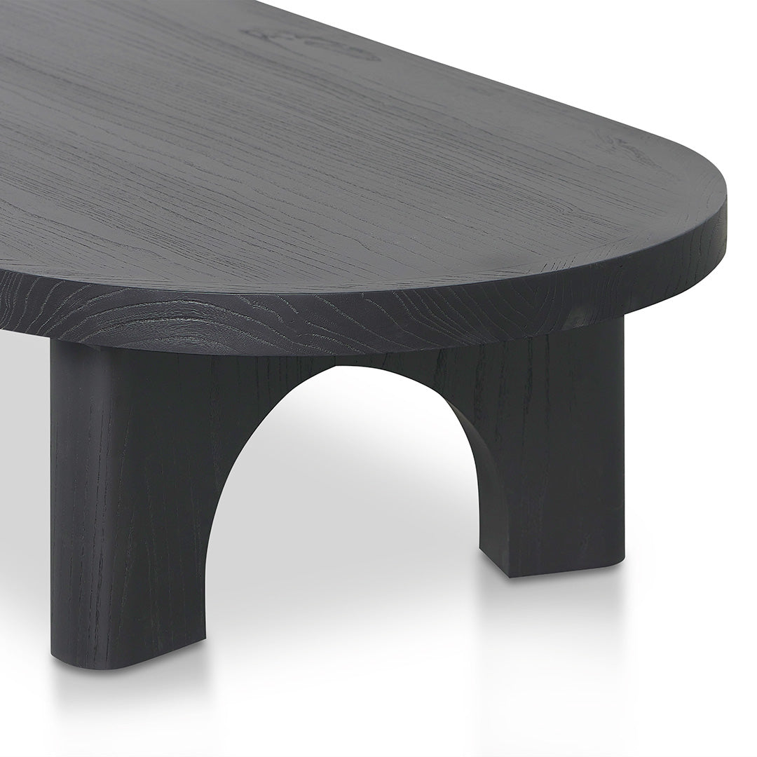 140cm Venezia Coffee Table - Full Black