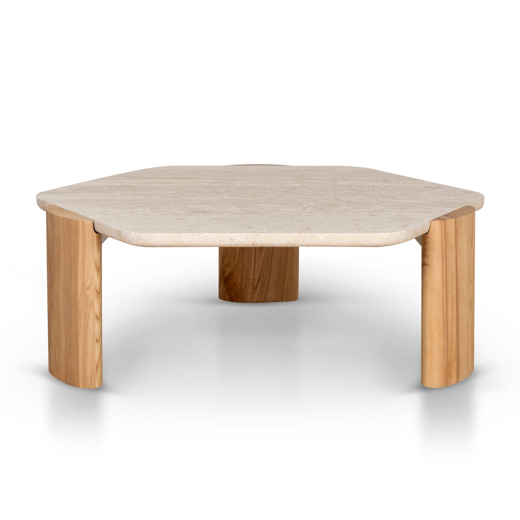 100cm Travertine Venezia Coffee Table - Natural