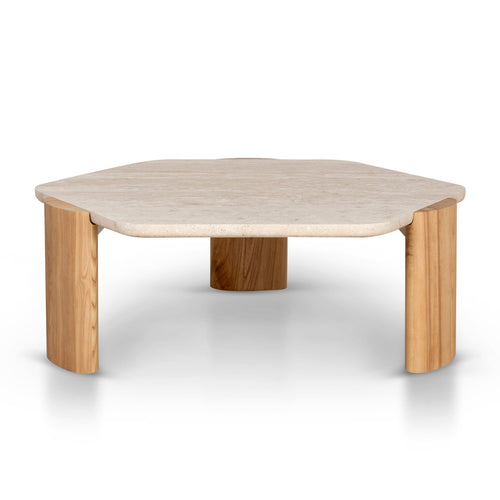 100cm Travertine Venezia Coffee Table - Natural