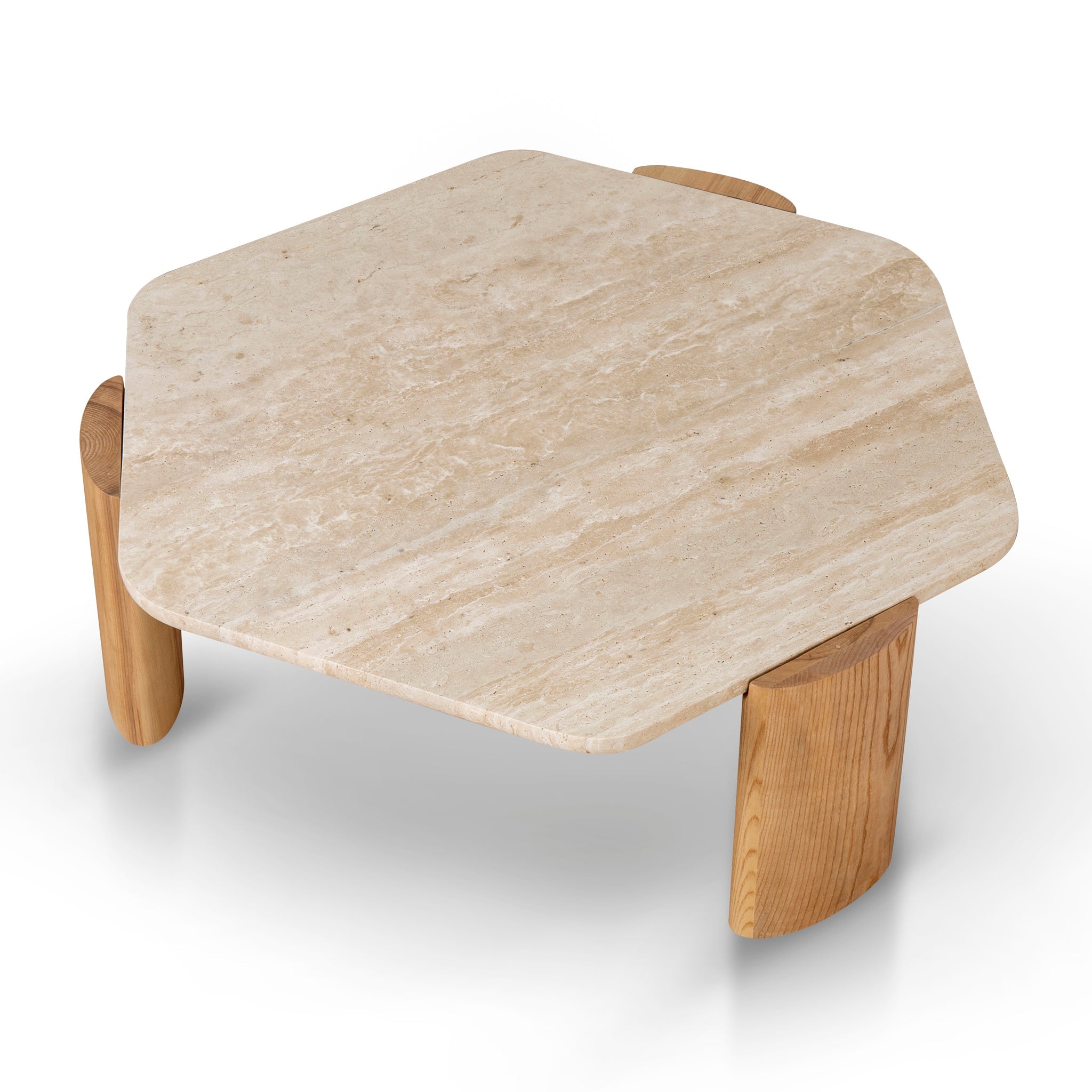 100cm Travertine Venezia Coffee Table - Natural
