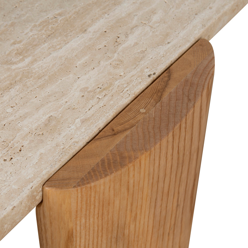 100cm Travertine Venezia Coffee Table - Natural