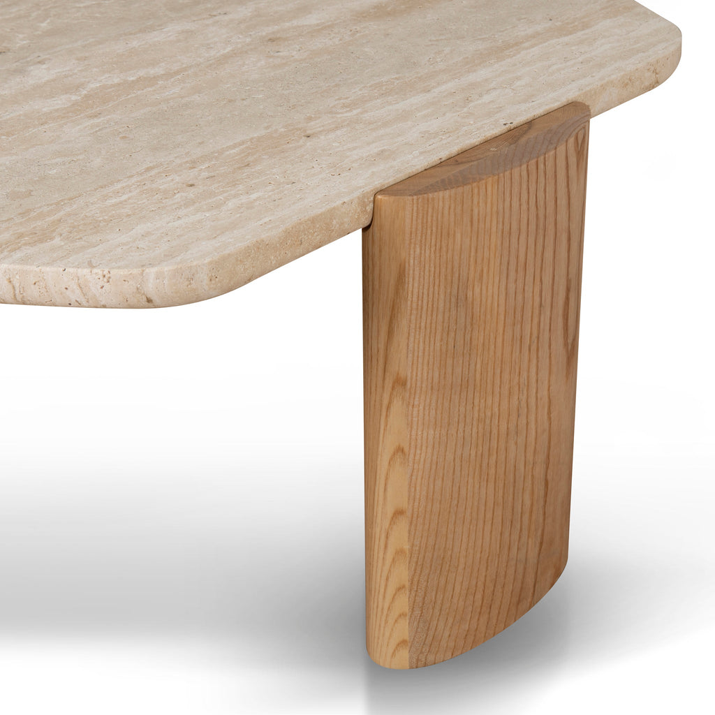 100cm Travertine Venezia Coffee Table - Natural