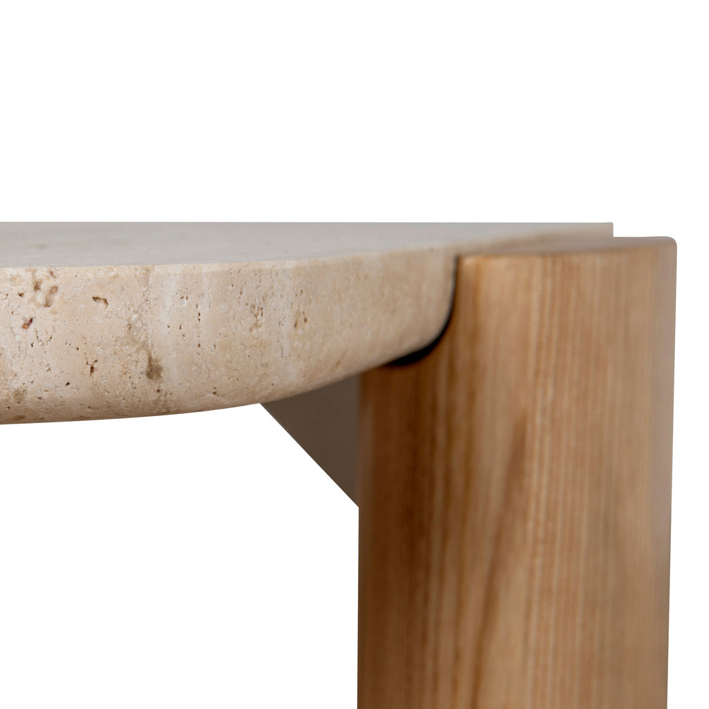 100cm Travertine Venezia Coffee Table - Natural