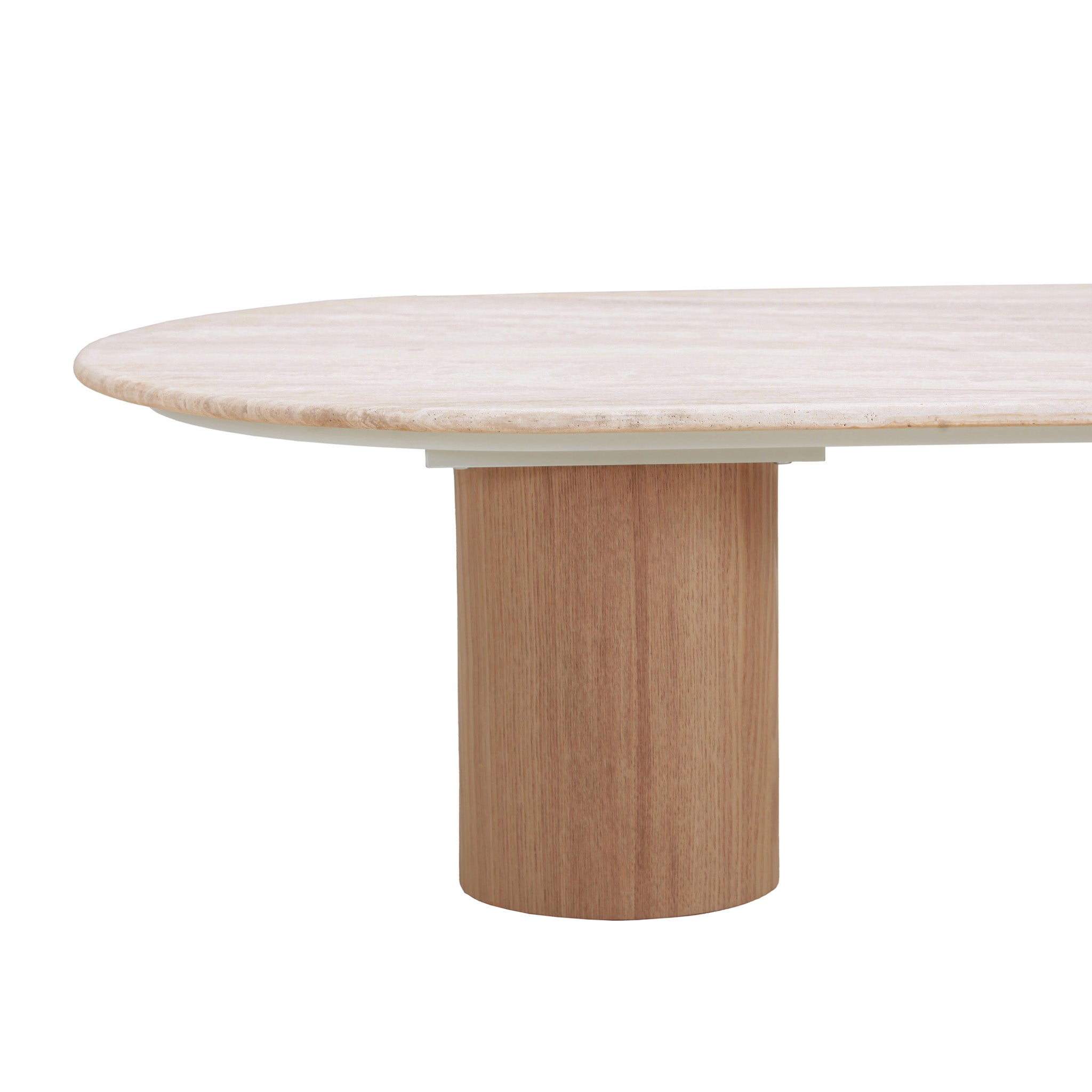 1.5m Travertine Top Venezia Coffee Table - Natural