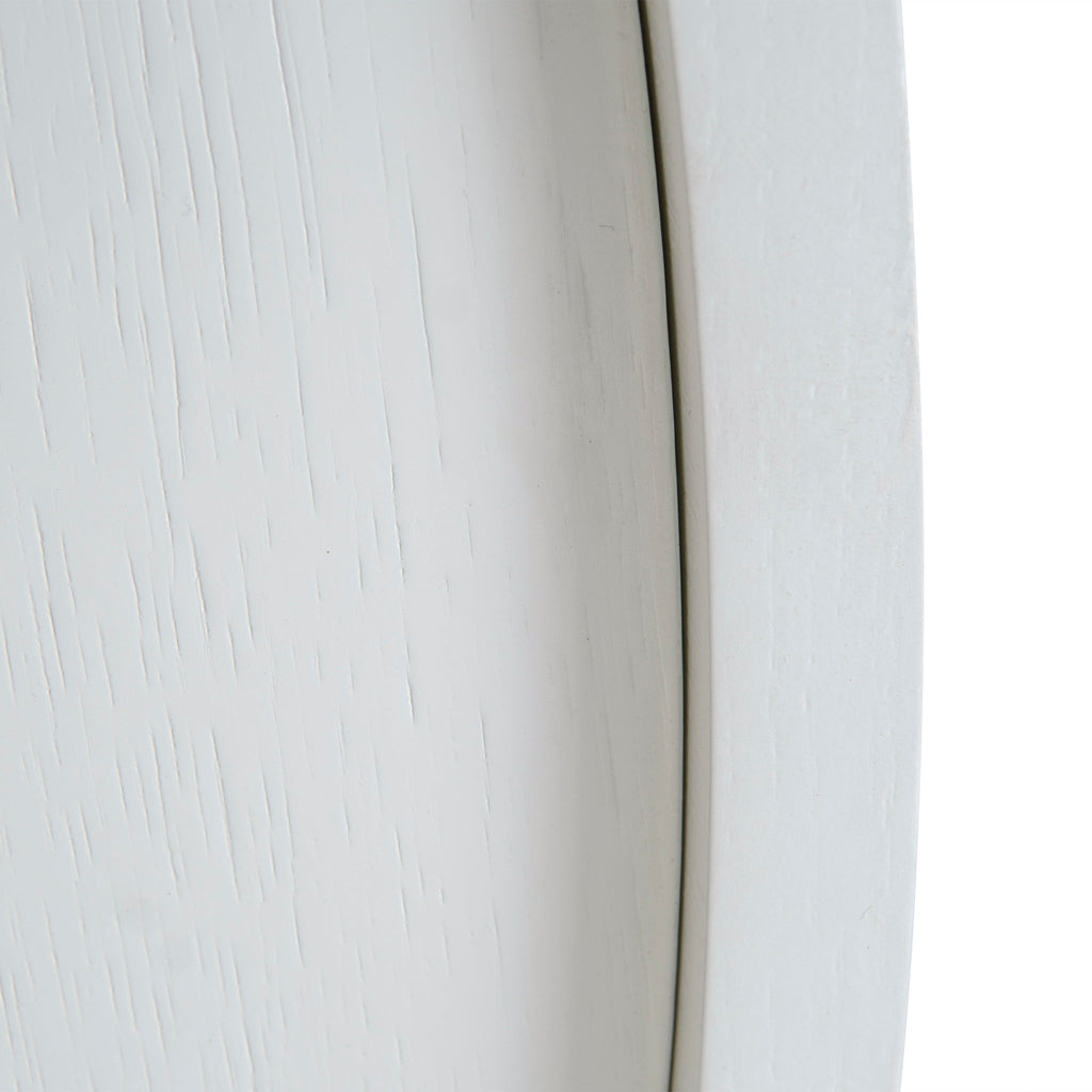 100cm Wooden Round Venezia Coffee Table - White
