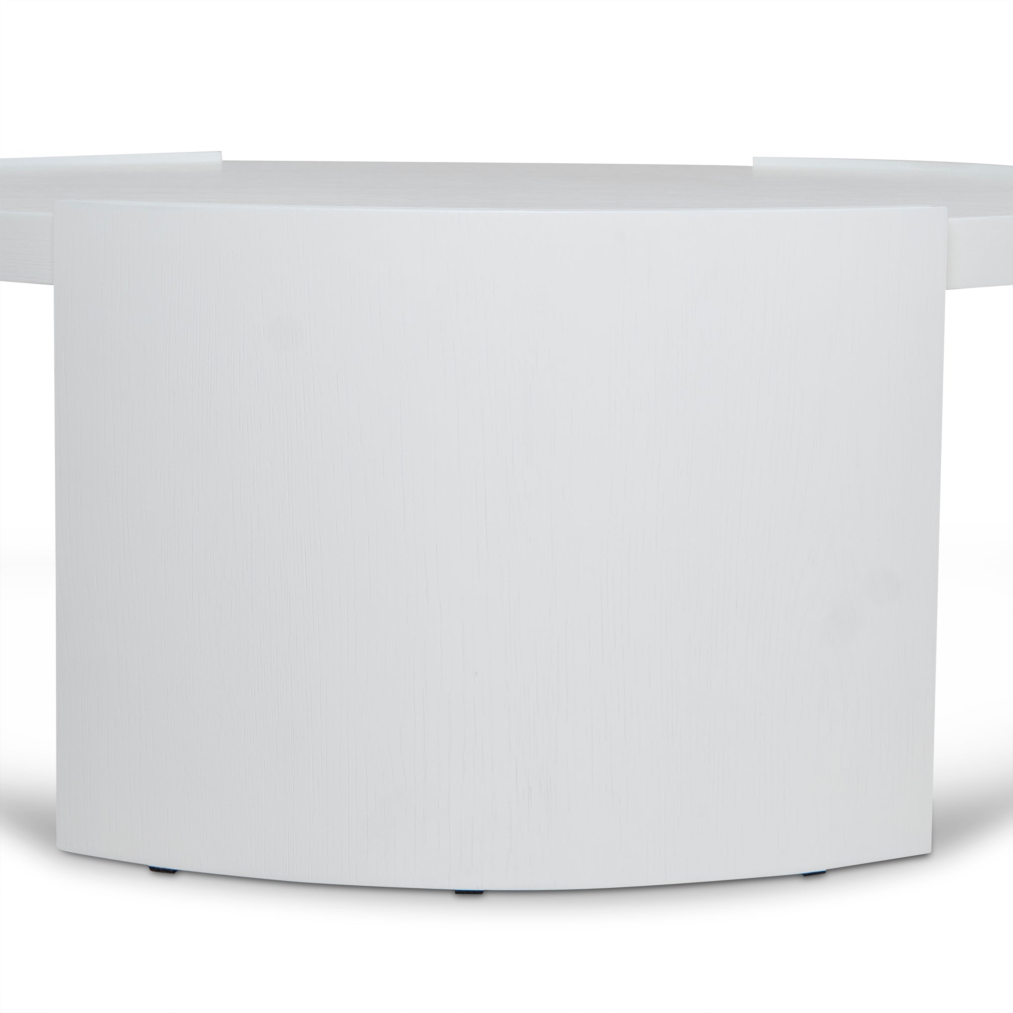 100cm Wooden Round Venezia Coffee Table - White