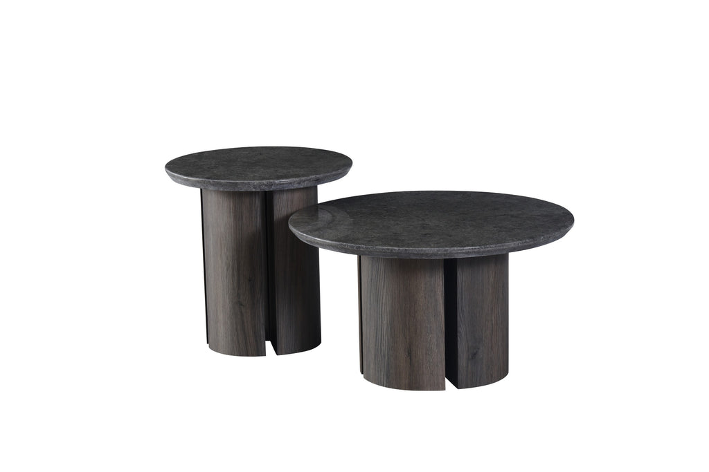 Onyx Side Table Grey Marble