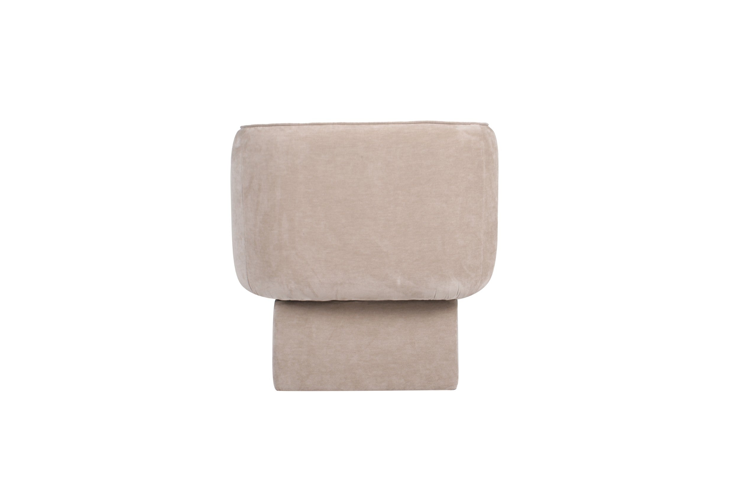 Velvet Swivel Occasional Chair Latte