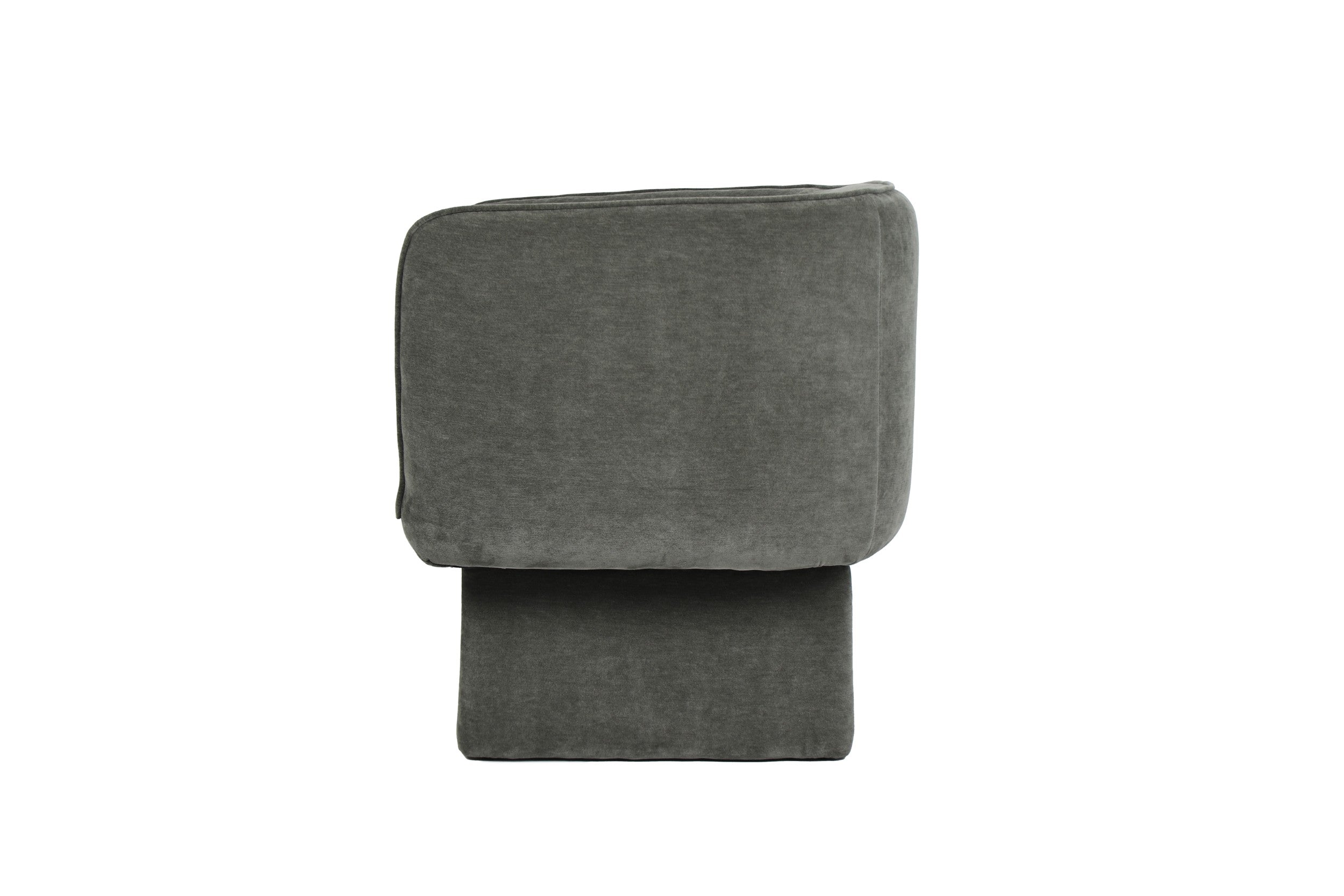 Velvet Swivel Occasional Chair Olive