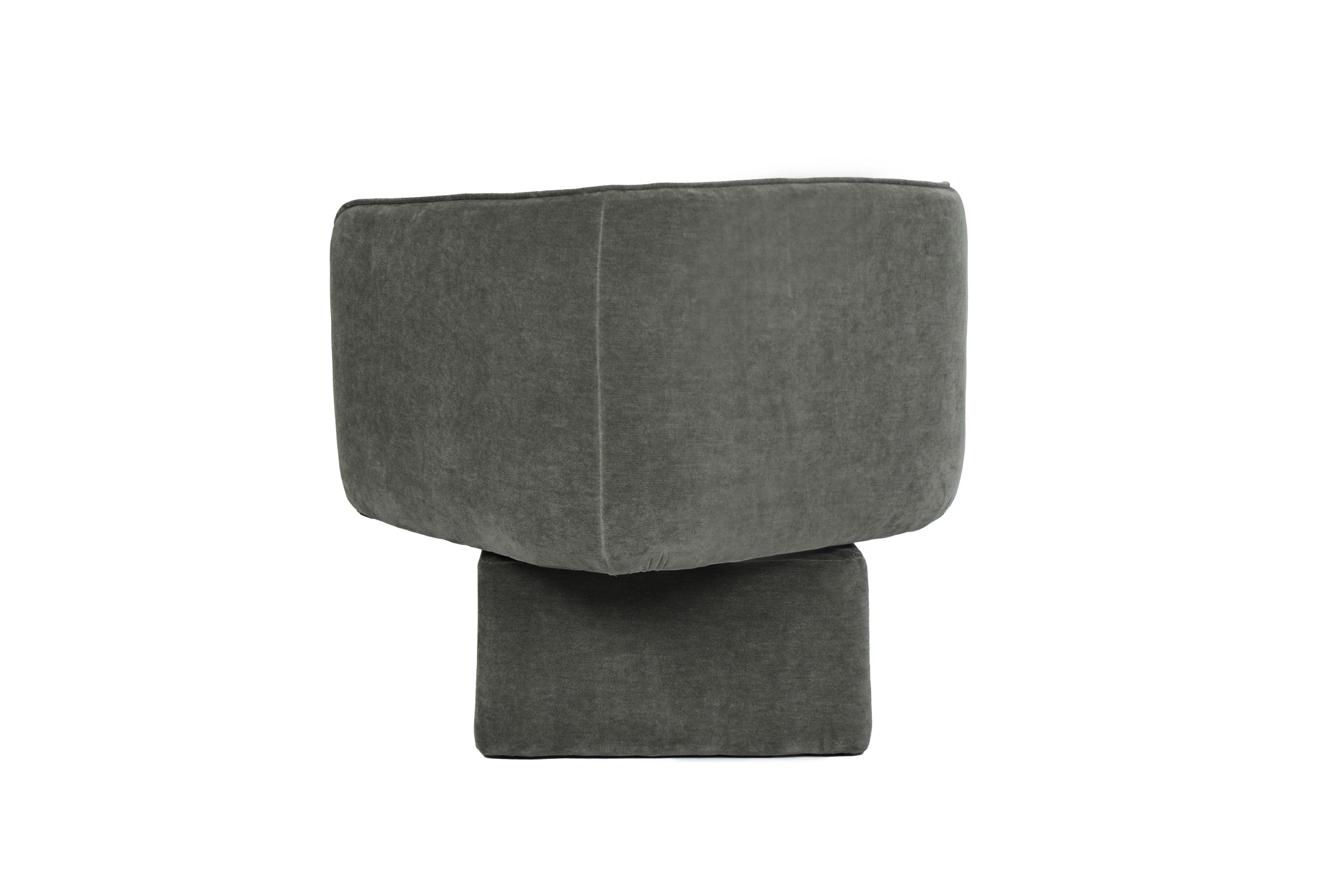 Velvet Swivel Occasional Chair Olive