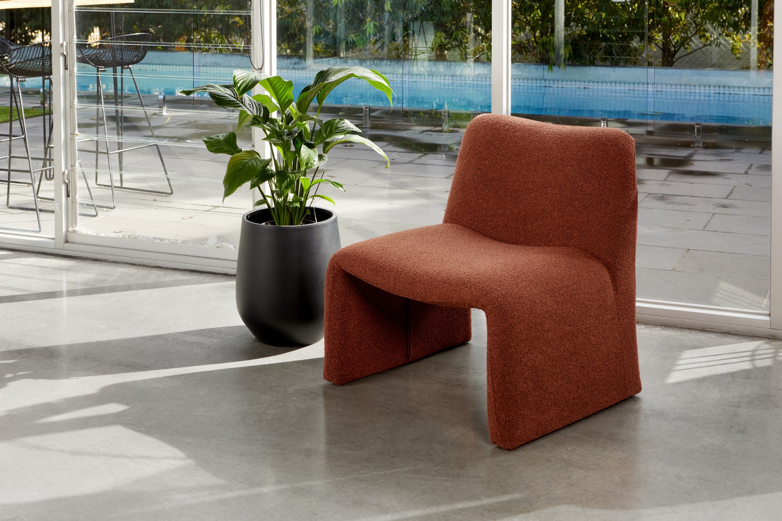 Ochre Accent Chair Terracotta