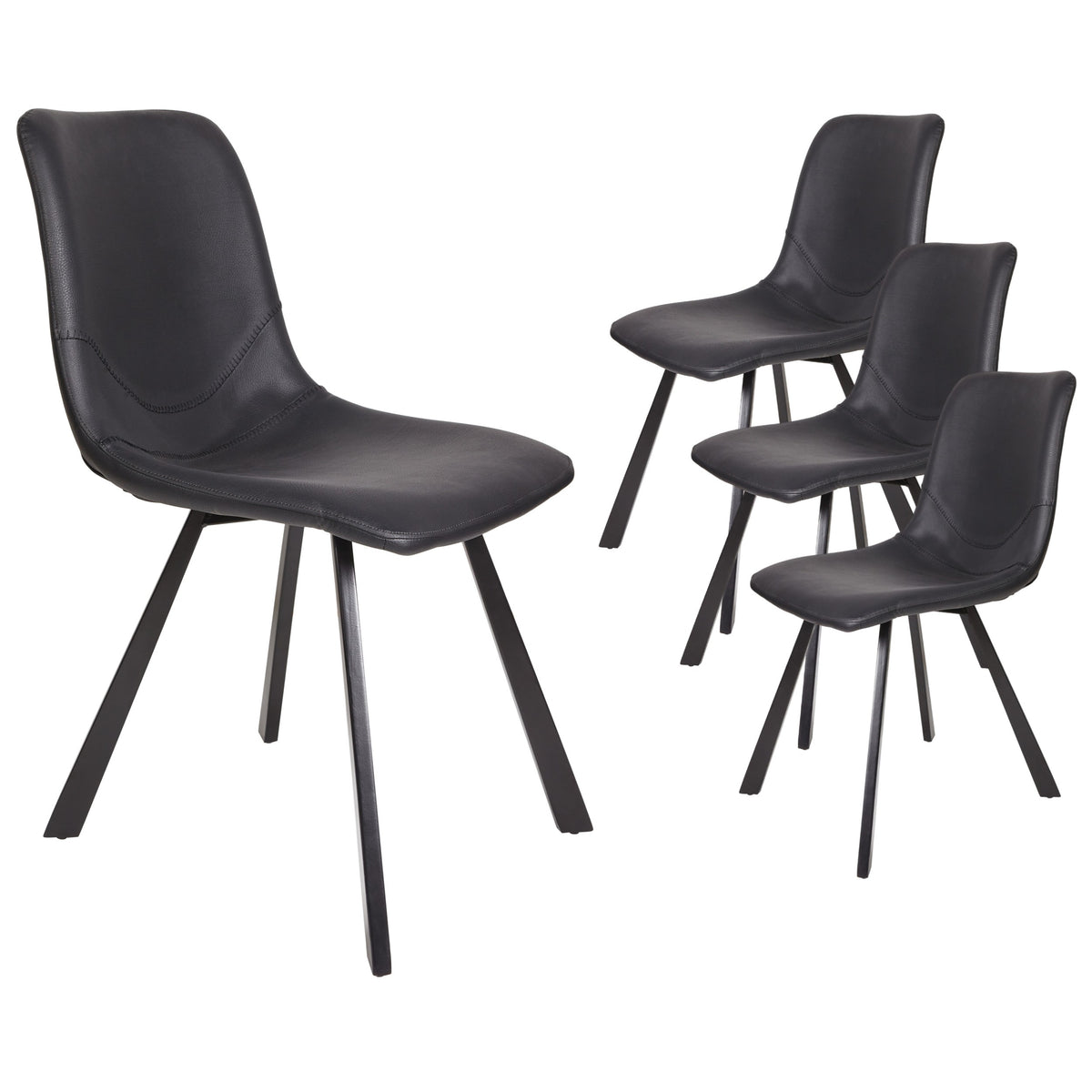 Colvane Dining Chair Black (Set of 2)