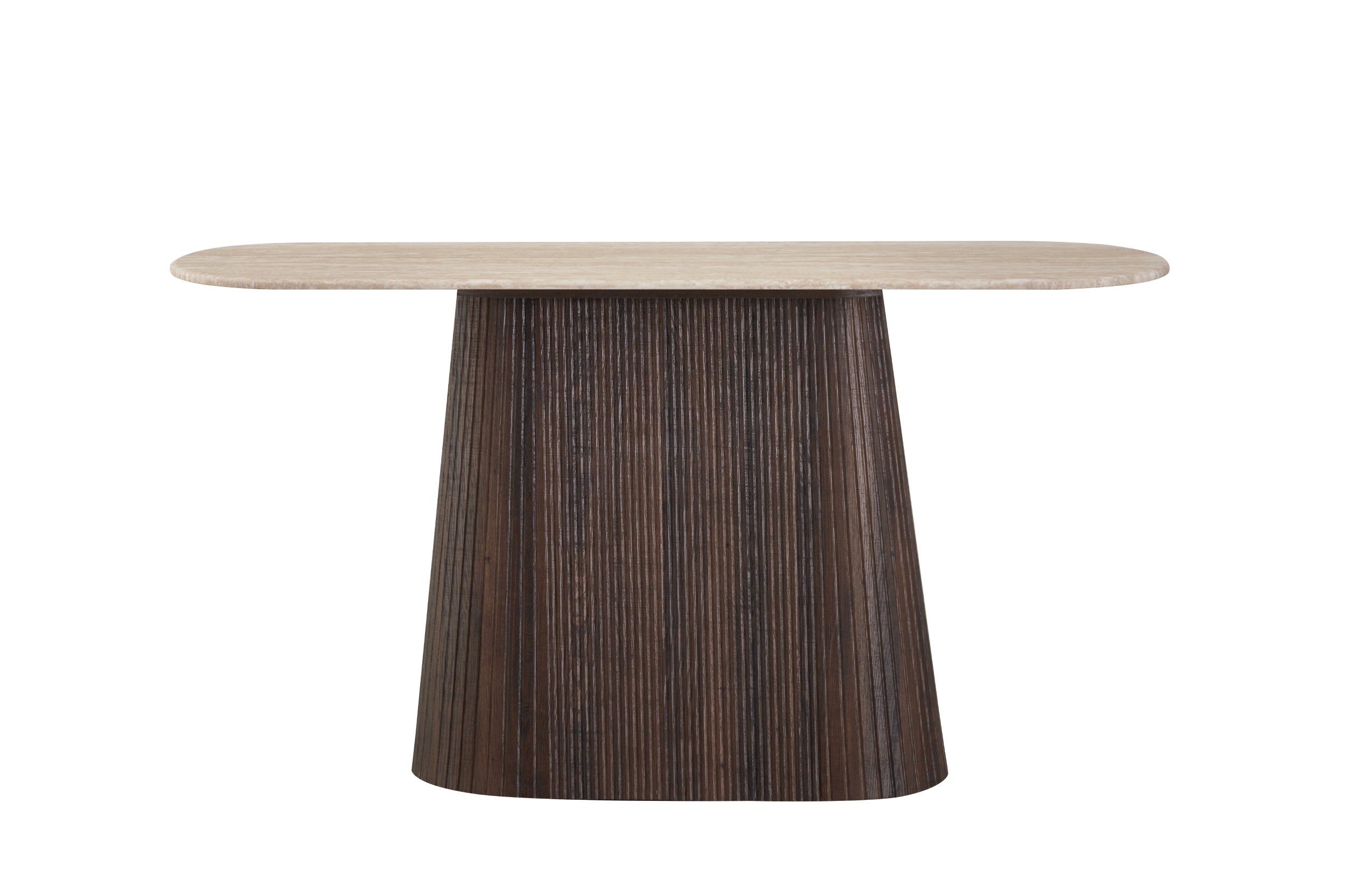 Travert Console Table Travertine