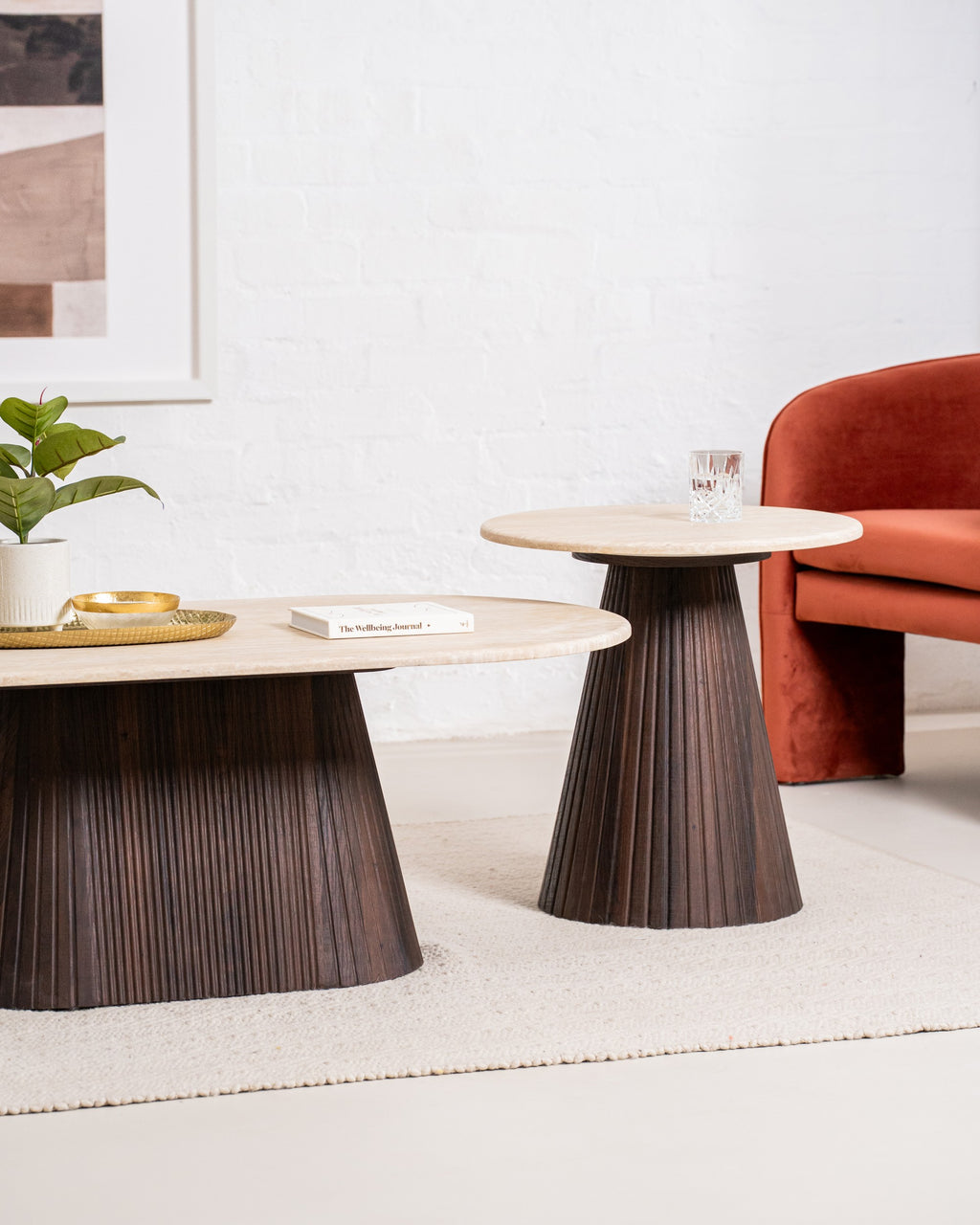 Cretano Coffee Table Travertine