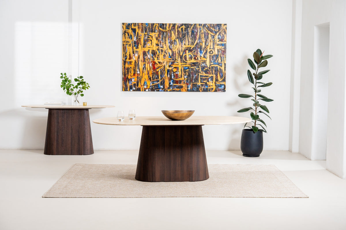 Cretano Dining Table Travertine