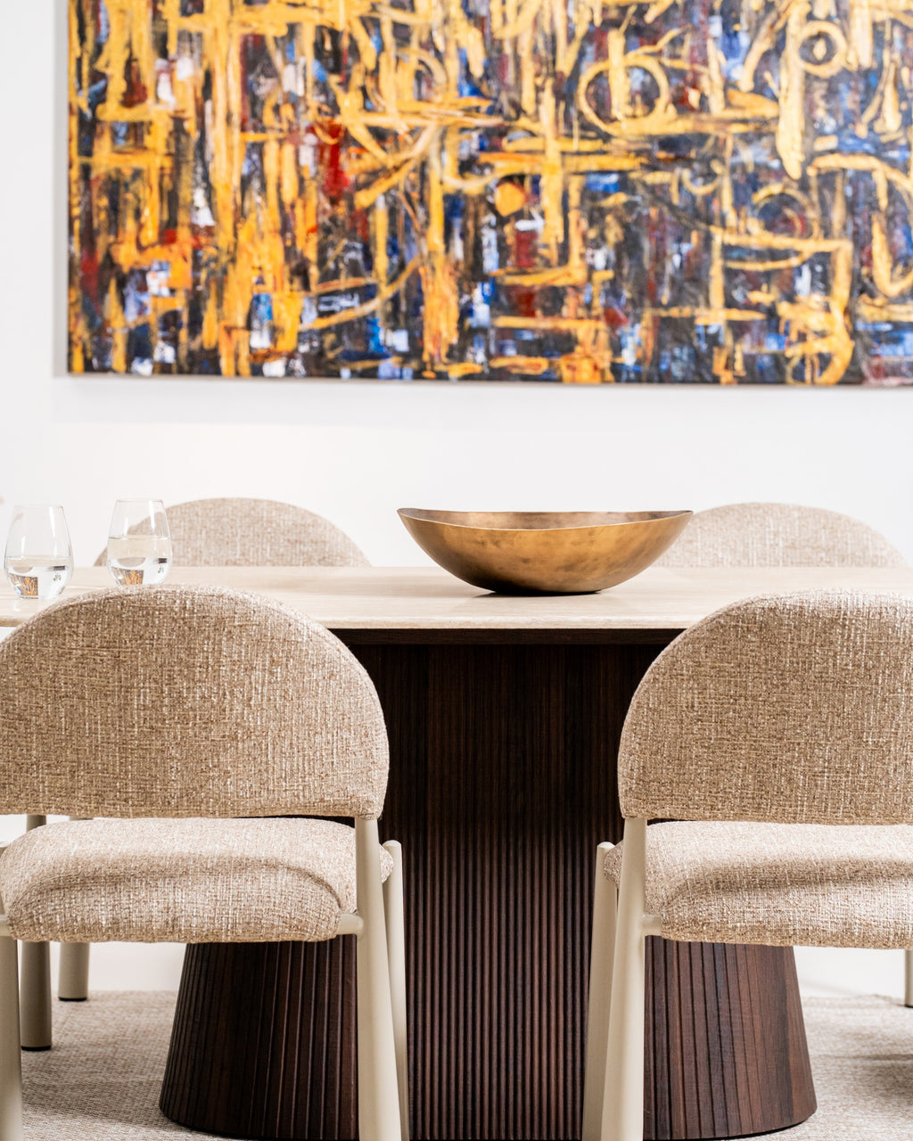 Cretano Dining Table Travertine