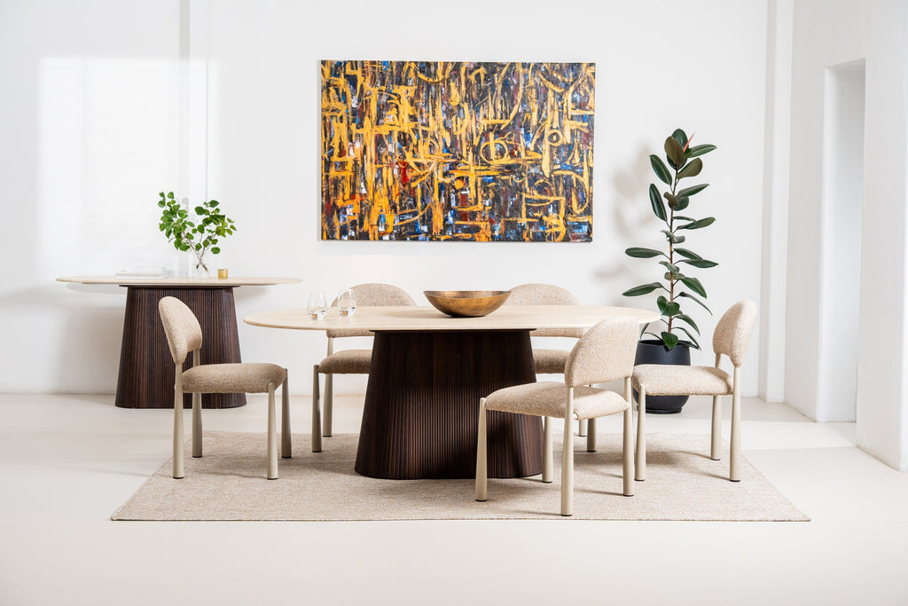 Cretano Dining Table Travertine