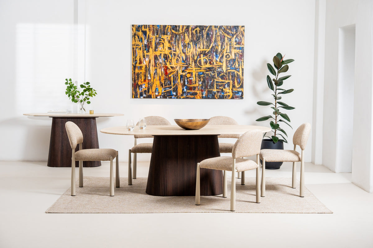 Cretano Dining Table Travertine