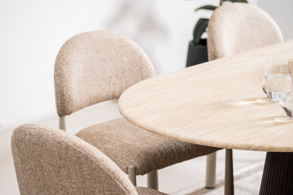 Cretano Dining Table Travertine