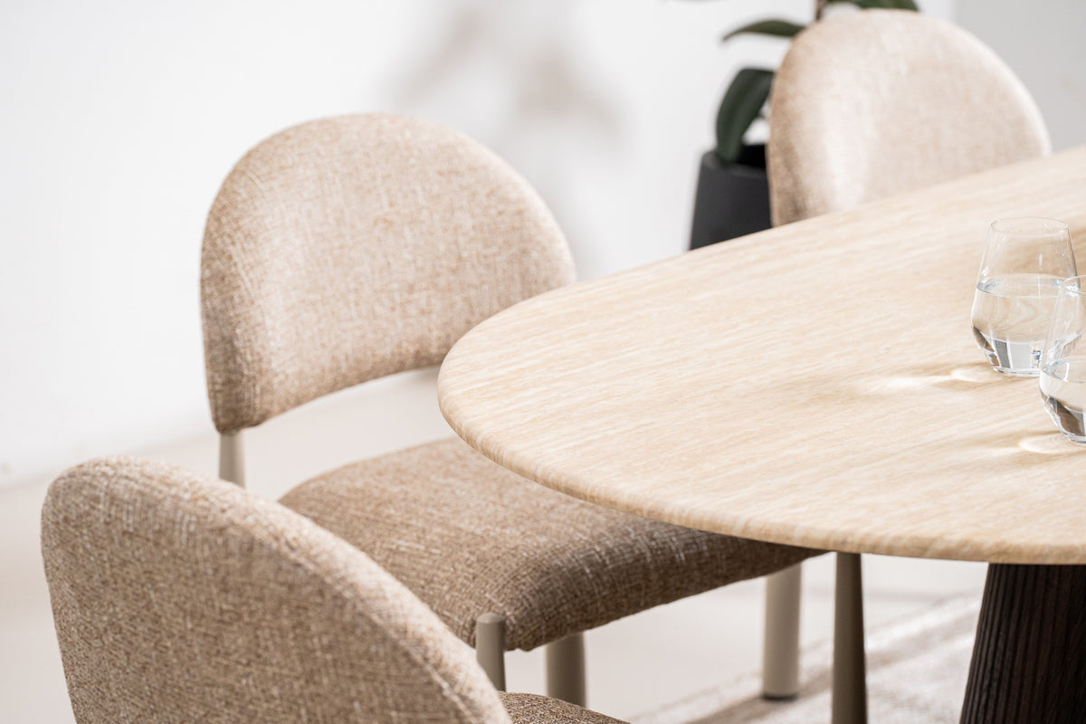 Cretano Dining Table Travertine