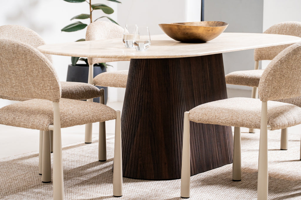 Cretano Dining Table Travertine