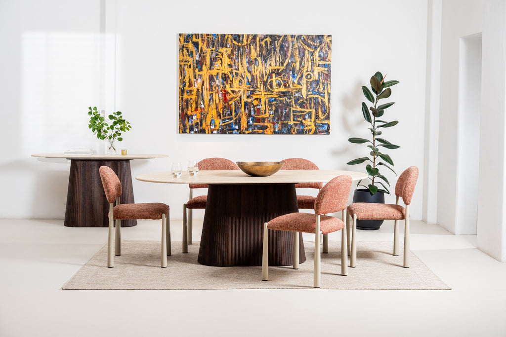 Cretano Large Dining Table Travertine