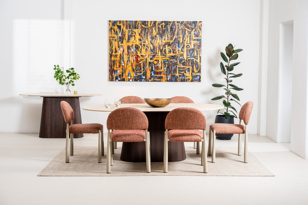 Cretano Large Dining Table Travertine