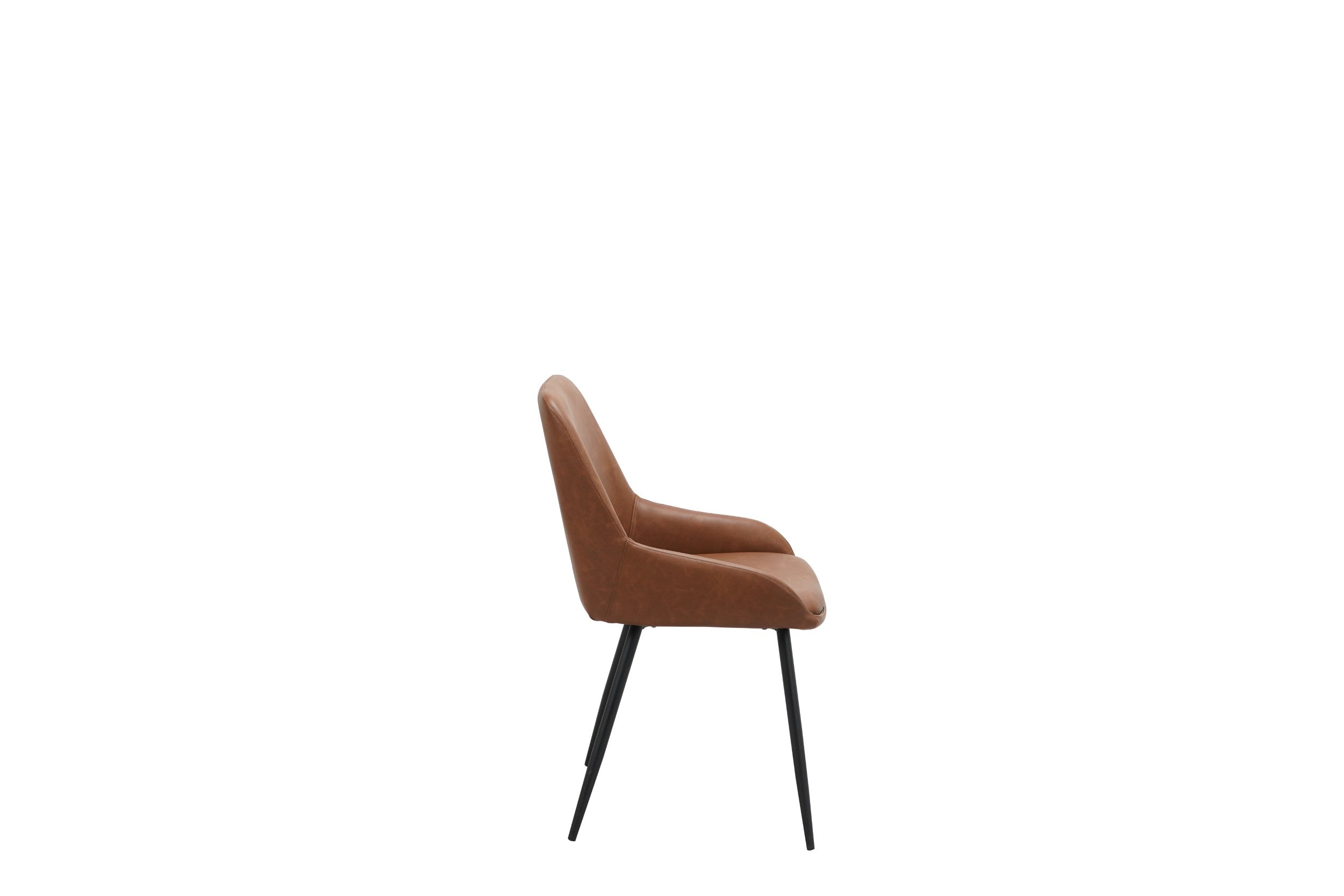 Rattan Dining Chair Cognac (Set of 2)