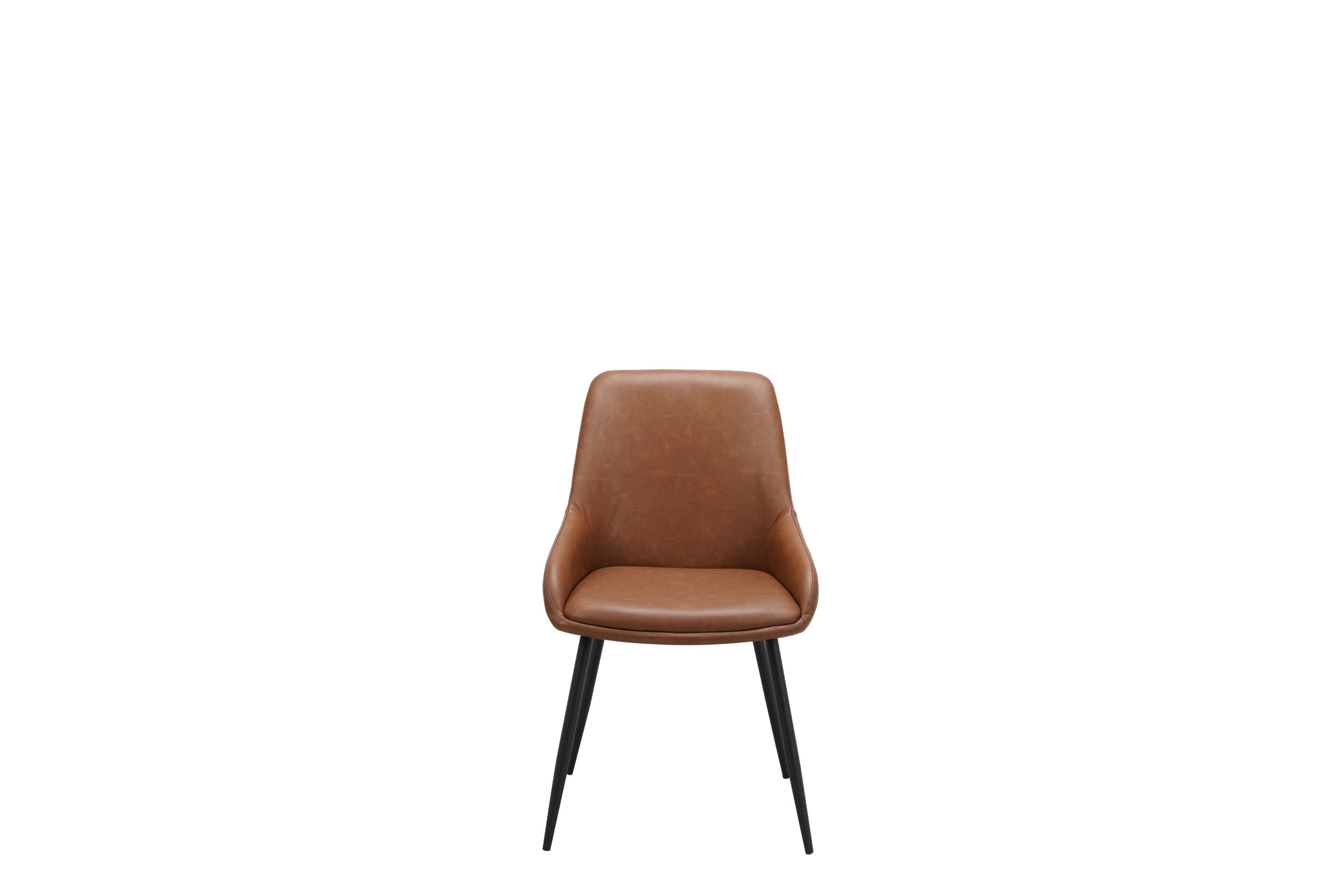 Rattan Dining Chair Cognac (Set of 2)