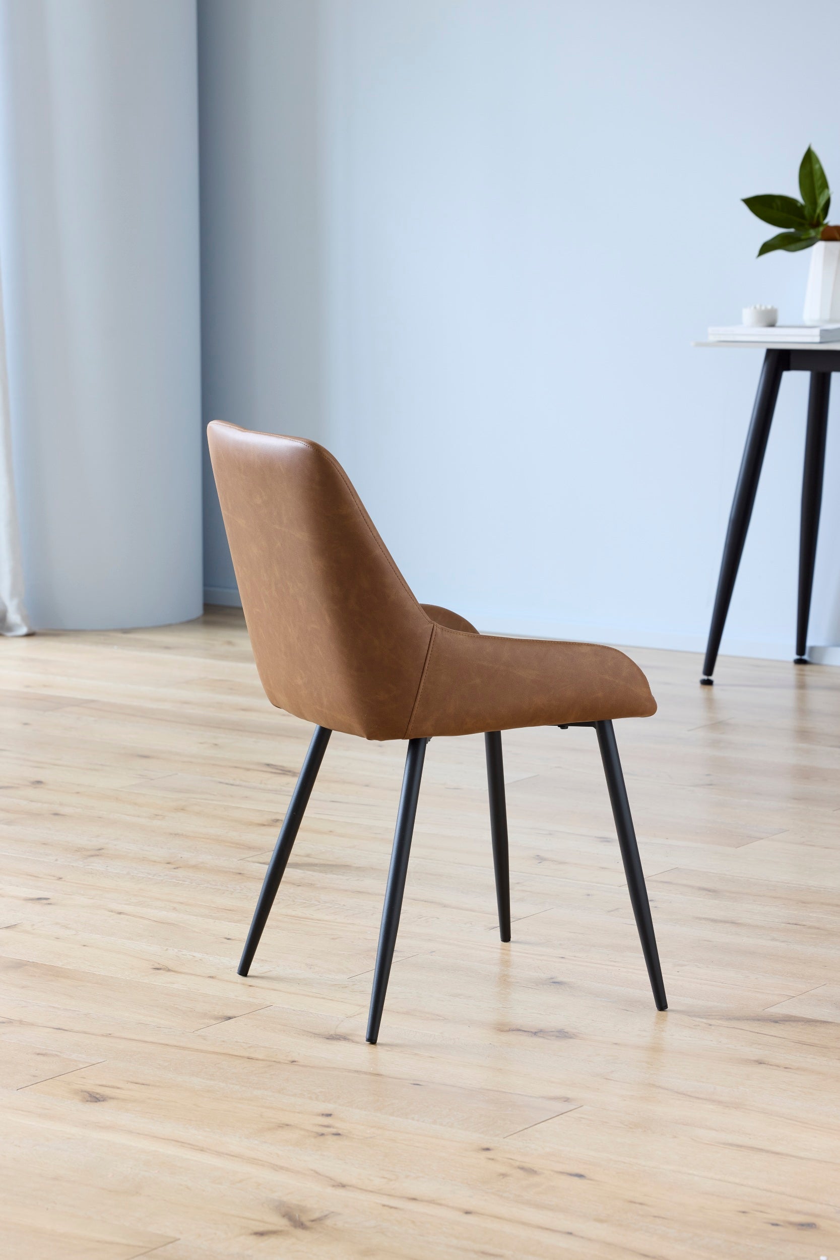 Rattan Dining Chair Cognac (Set of 2)