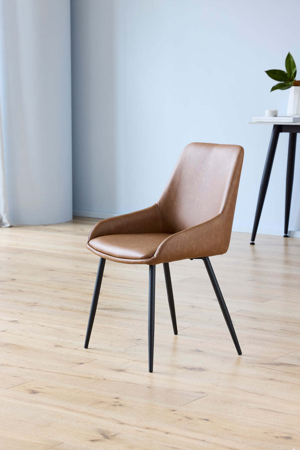 Rattan Dining Chair Cognac (Set of 2)