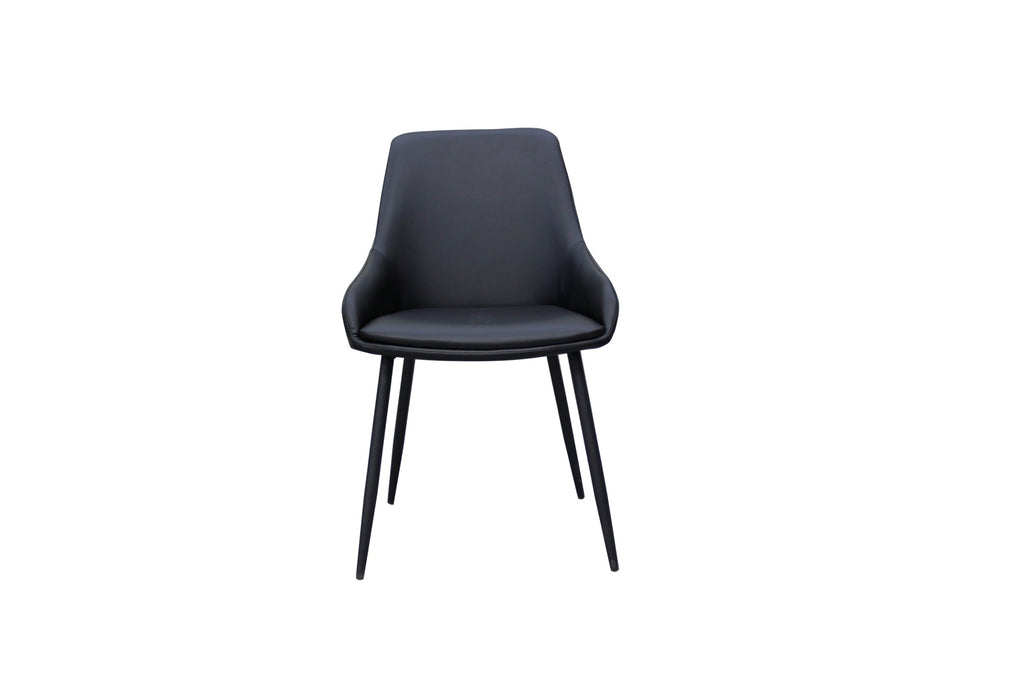 Rattan Dining Chair Black (Set of 2)