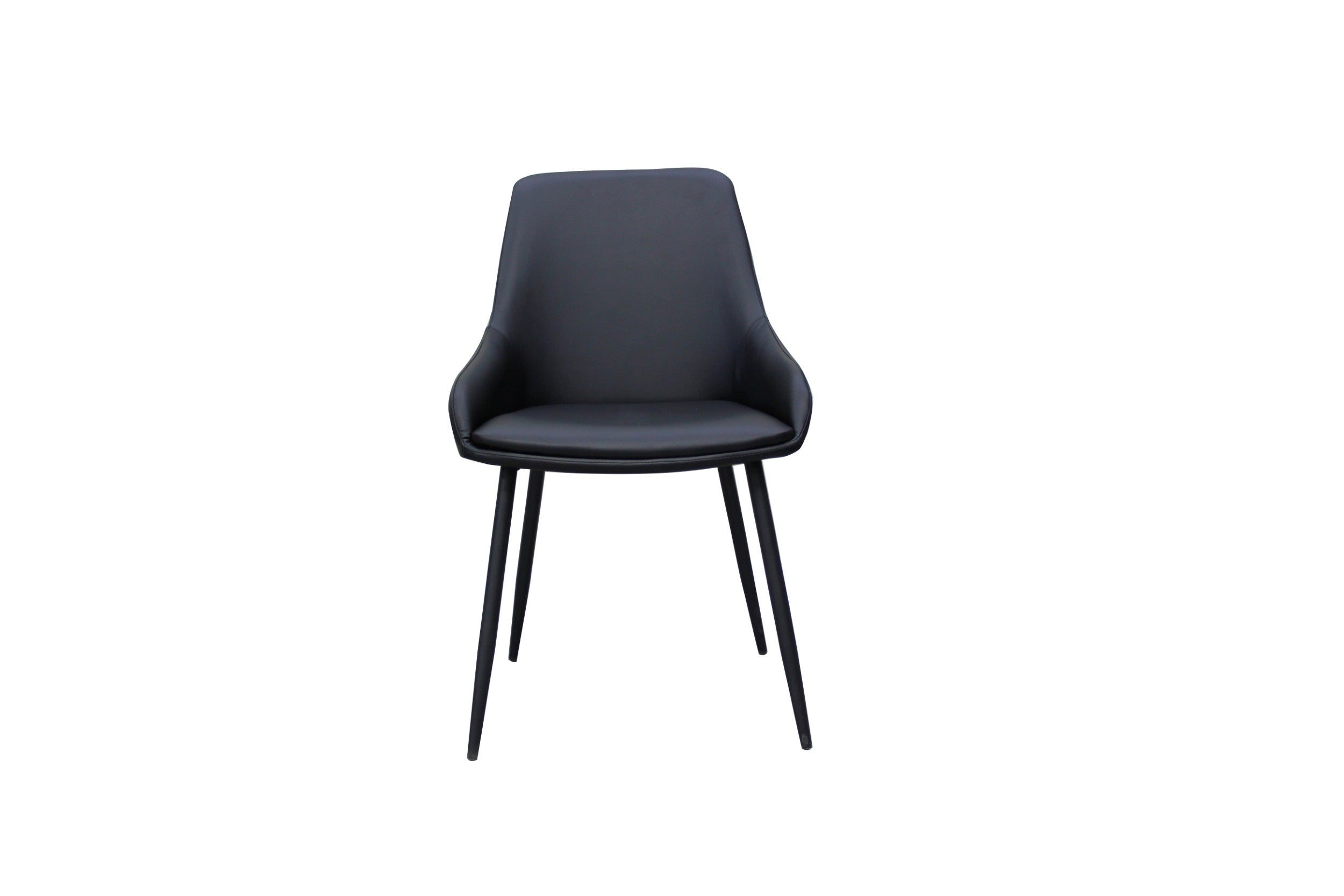 Rattan Dining Chair Black (Set of 2)