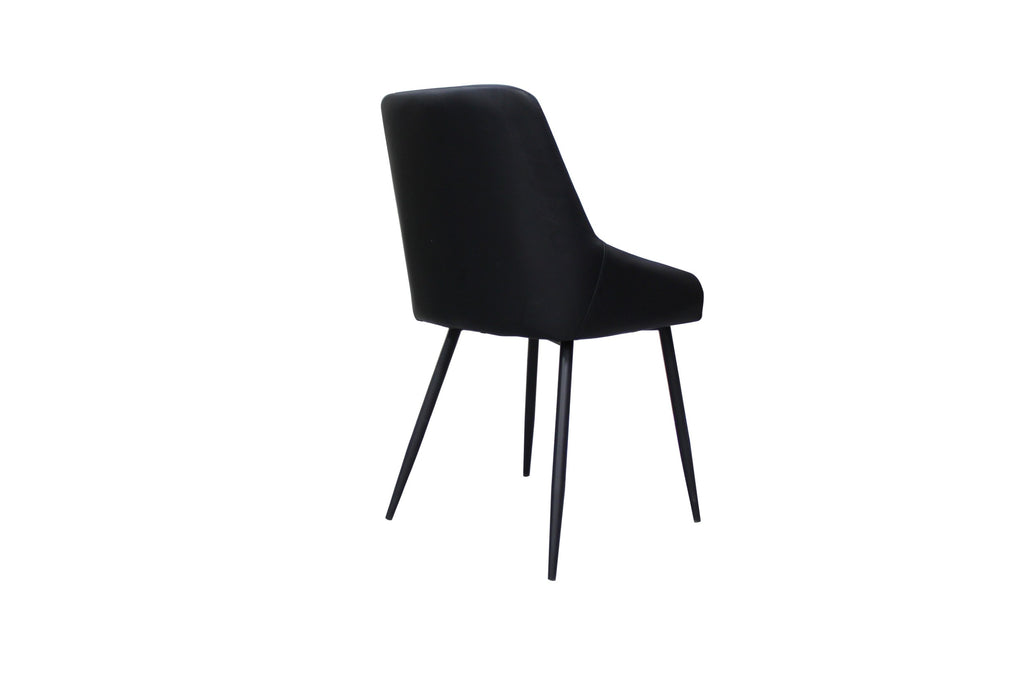 Rattan Dining Chair Black (Set of 2)