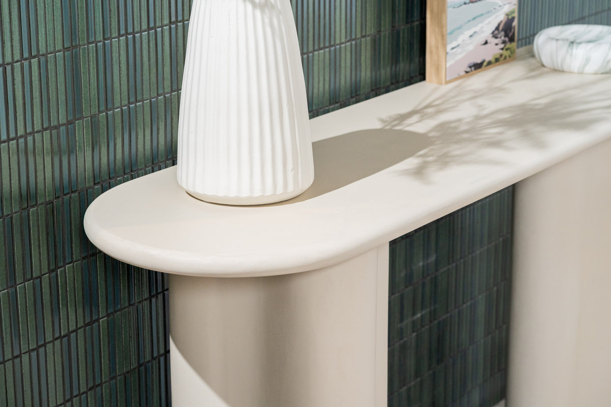Covessa Console Table Pebble