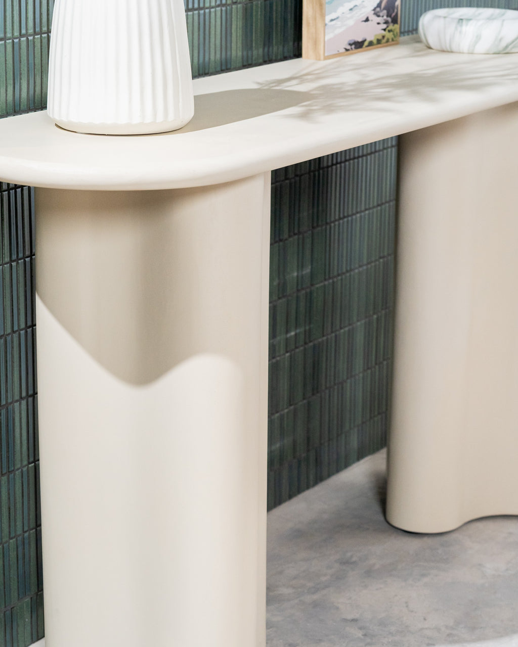 Covessa Console Table Pebble