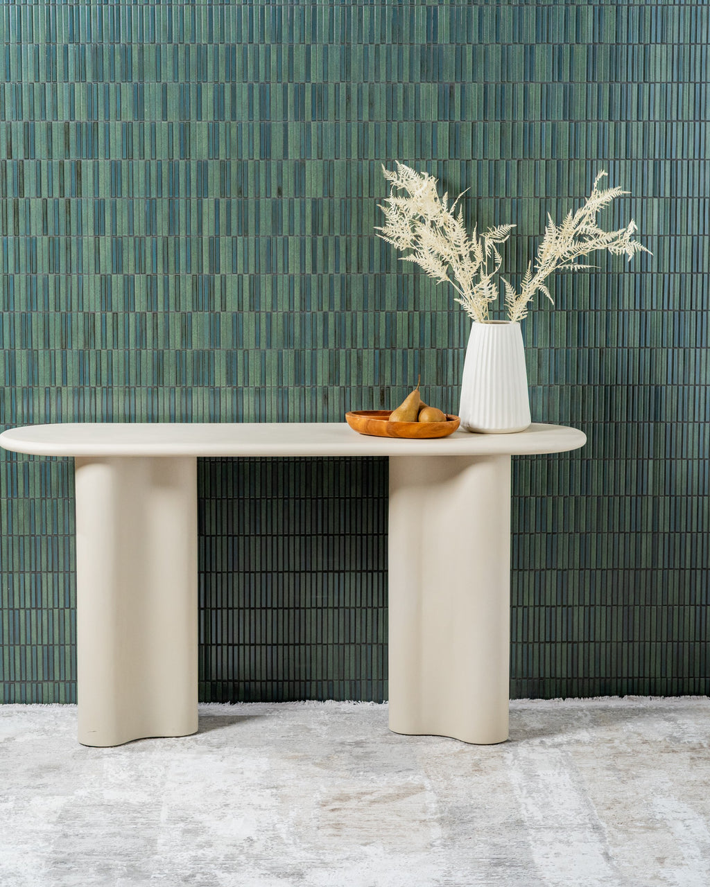 Covessa Console Table Pebble