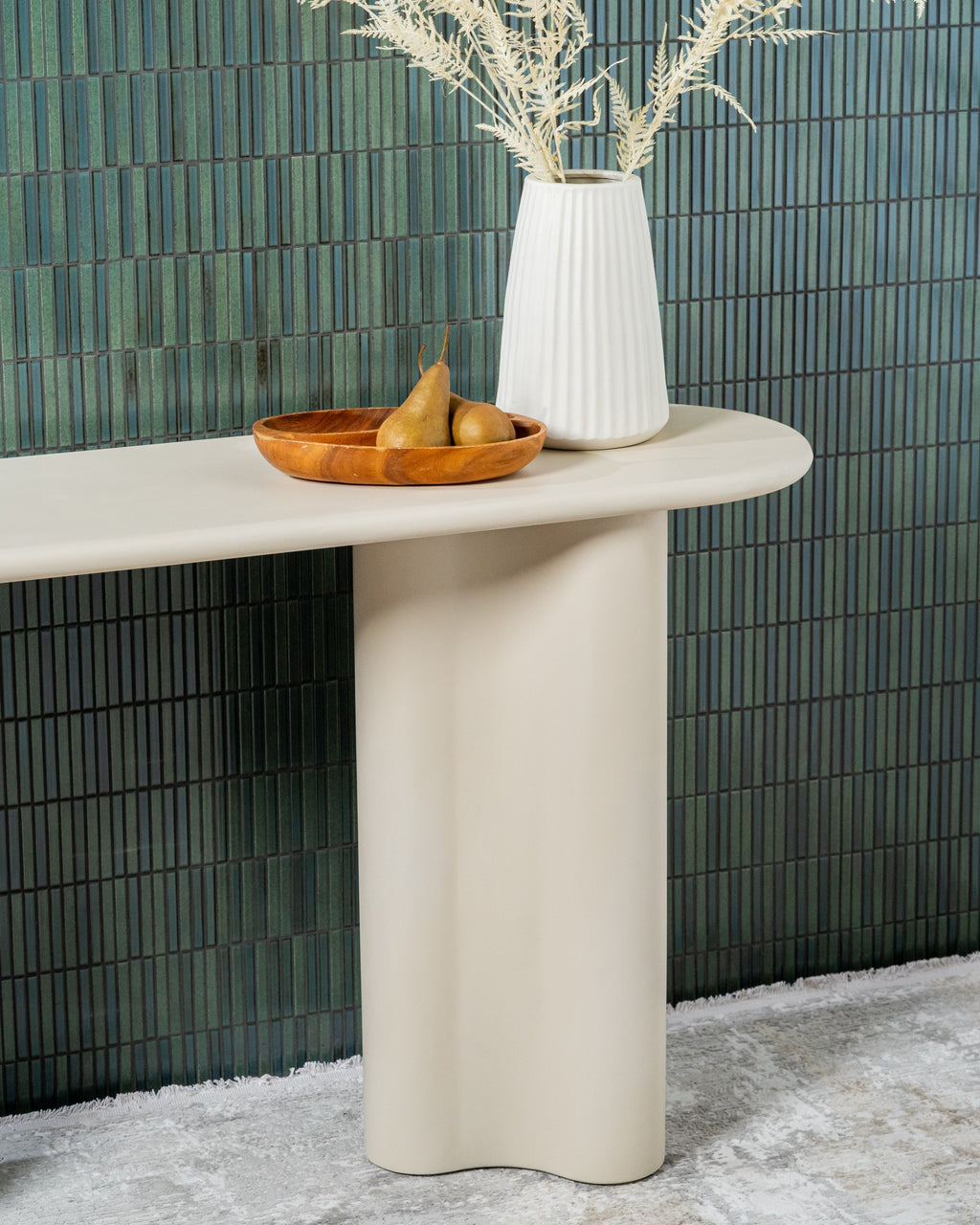 Covessa Console Table Pebble