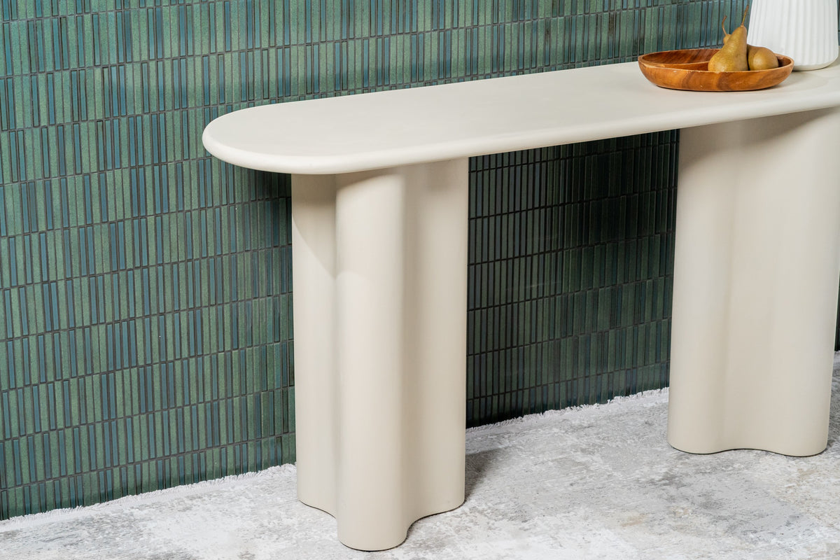 Covessa Console Table Pebble