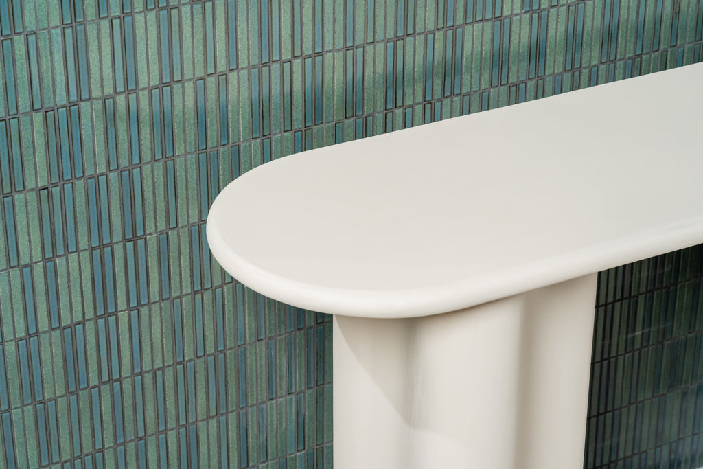 Covessa Console Table Pebble