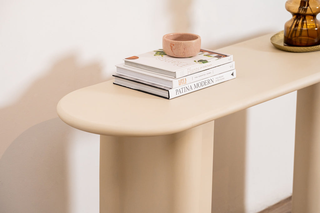 Covessa Console Table Pebble