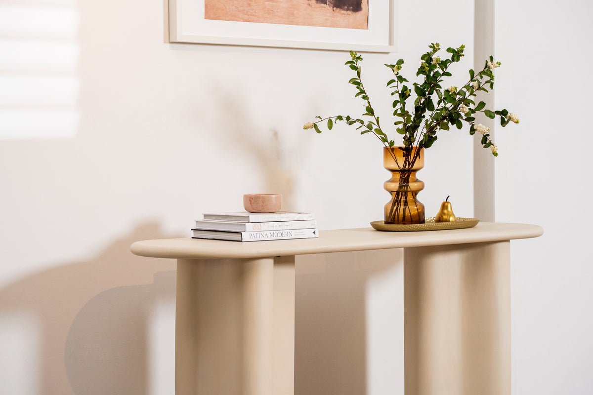 Covessa Console Table Pebble